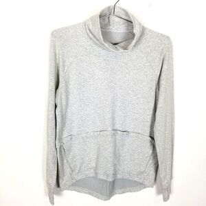 Lululemon Women  Find Your Unwind Pullover Sweatshirt Sz 6‎ Gray Casual Athletic